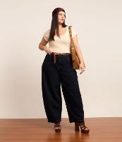 Calça Barrel em Jeans Amaciado Curve & Plus Size - 2