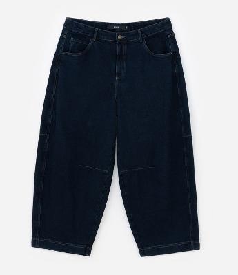 Calça Barrel em Jeans Amaciado Curve & Plus Size