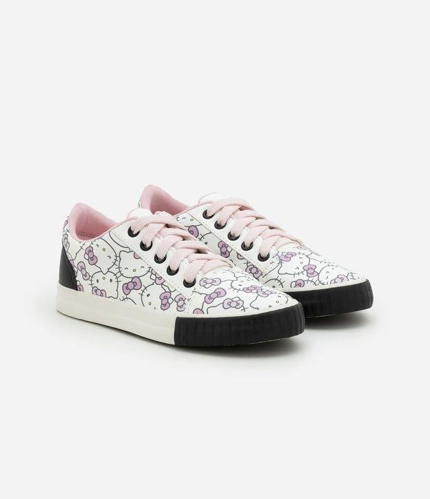 Tênis Infantil com Recortes e Estampa Hello Kitty - Tam 28 a 34 - 1