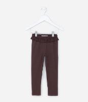 Calça Legging Infantil Canelada com Babadinho - Tam 1 a 6 Anos - 1