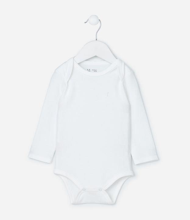 Body Básico Infantil em Algodão Peruano - Tam RN a 18 meses - 1