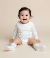 Body Básico Infantil em Algodão Peruano - Tam RN a 18 meses - 2