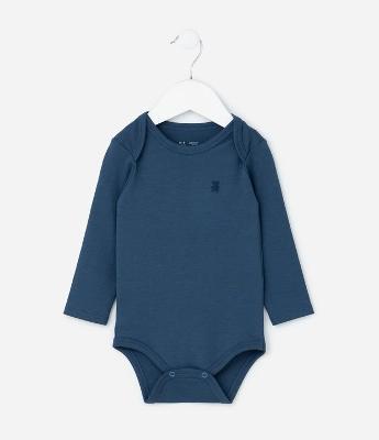 Body Básico Infantil em Algodão Peruano - Tam RN a 18 meses