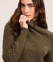 Suéter em Tricô com Textura Zig Zag - 2