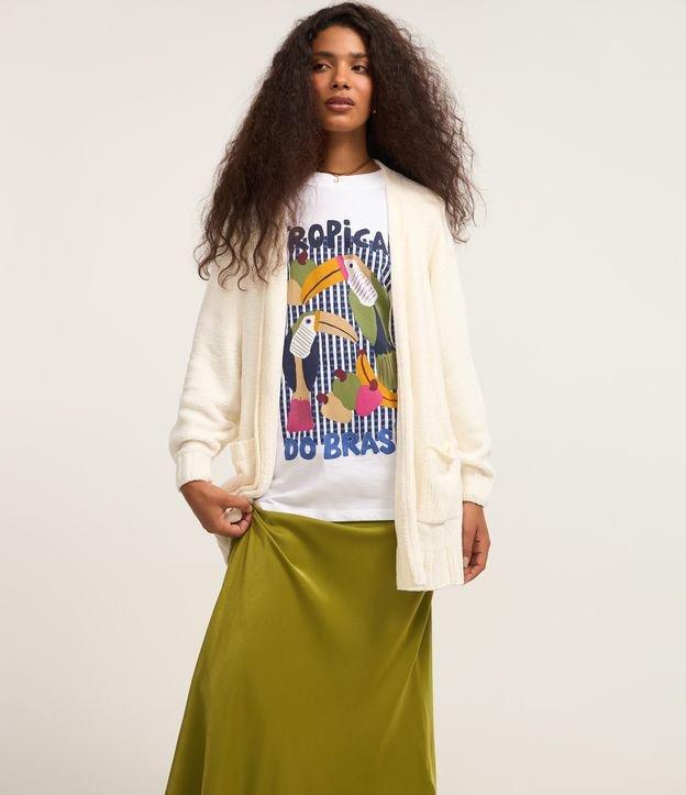 Saia Longa em Crepe com Textura Acetinada - 2