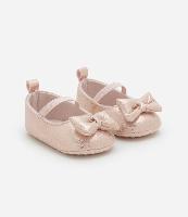 Sapatilha Infantil em Foil com Lacinho Metalizada - Tam 15 a 19 - 1