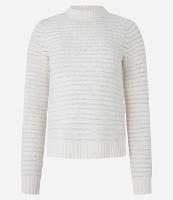 Suéter Slim em Chenille com Fenda Lateral e Fio Metalizado - 1