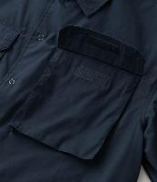 Camisa Boxy em Tricoline com Bolsos Cargo e Etiqueta - 2