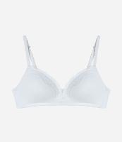 Sutiã Bojo Triangular em Microfibra com Detalhes em Renda - 1