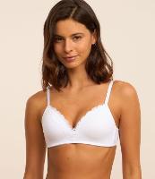 Sutiã Bojo Triangular em Microfibra com Detalhes em Renda - 2