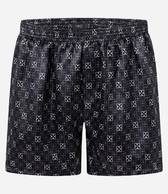 Cueca Samba Canção em Cetim com Estampa de Gravataria