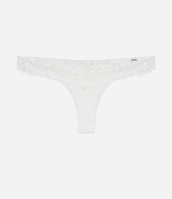 Calcinha Biquíni Fio Duplo com Renda no Cós