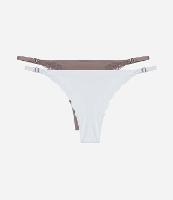 Kit 02 Calcinhas String Fio em Microfibra com Renda - 1