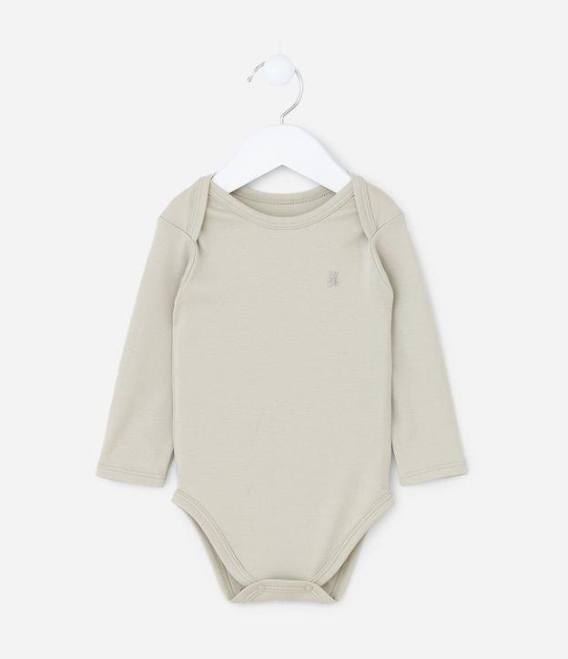 Body Infantil Básico em Algodão Peruano - Tam RN a 18 meses - 1