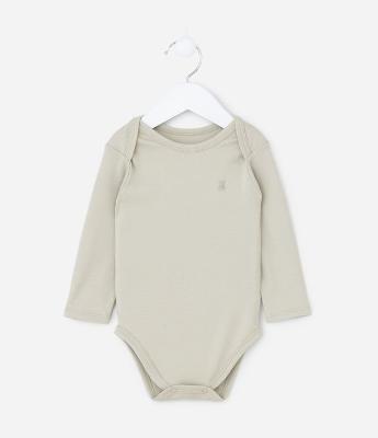 Body Infantil Básico em Algodão Peruano - Tam RN a 18 meses