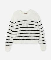 Suéter em Tricô com Listras Curve & Plus Size - 1