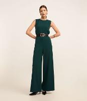 Macacão Pantalona em Crepe com Abertura nas Costas - 2