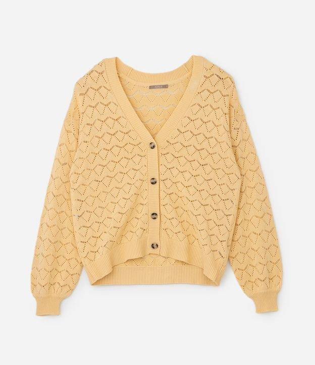 Cardigan Texturizado em Tricô Curve & Plus Size - 1