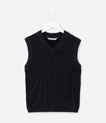 Colete Infantil Texturizado - Tam 5 a 14 Anos