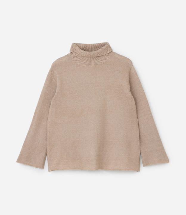 Suéter Alongado em Tricô Curve & Plus Size - 1