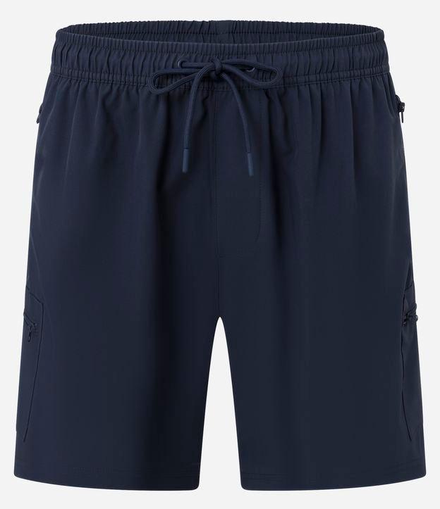 Bermuda Esportivo com Cós Elástico e Cordão - 1