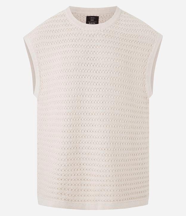 Regata Boxy Texturizada em Tricô - 2