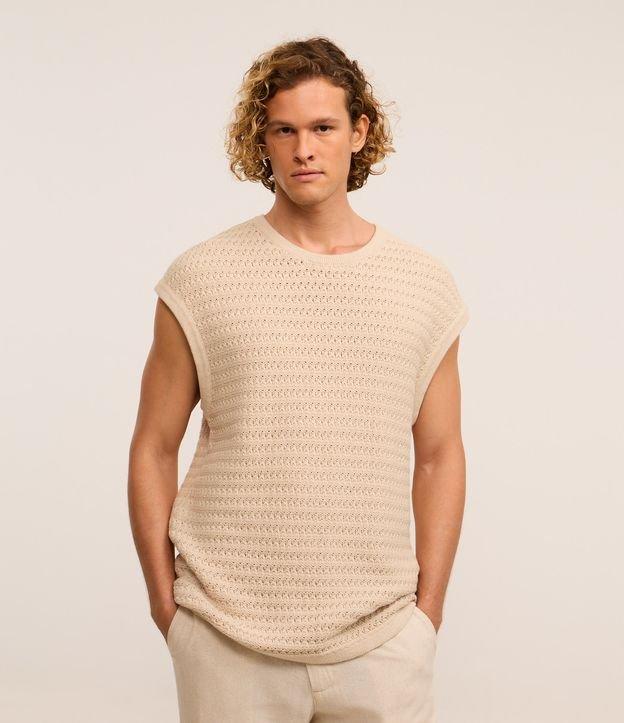 Regata Boxy Texturizada em Tricô - 3