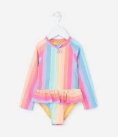 Maiô Infantil com Proteção UV e Babadinhos - Tam 1 a 4 Anos - 1