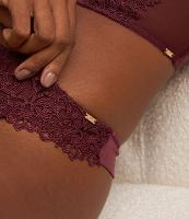 Calcinha String Fio Duplo em Renda - 3