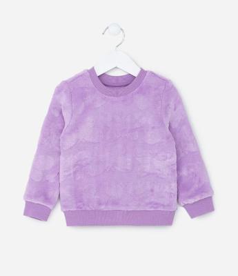 Casaco Infantil Quentinho em Fleece com Textura - Tam 1 a 5 anos