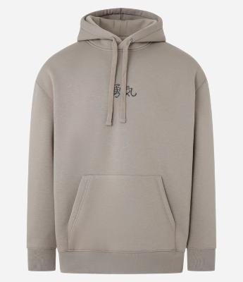 Casaco Relaxed em Fleece com Estampa de Tigre e Dragão Oriental