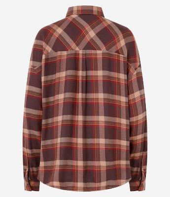 Camisa Oversized em Flanela Xadrez com Bolsinho