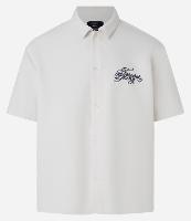 Camisa Boxy em Viscose com Bordado no Peito e Costas - 1