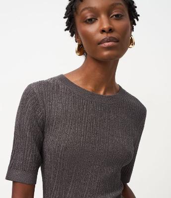 Blusa em Tricô com Ponto Diferenciado e Caimento Leve