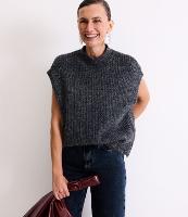 Colete Texturizado em Tricô com Caimento Leve - 3