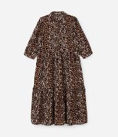 Vestido Midi em Crepe com Estampa Animal Print Curve & Plus Size - 1