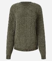 Suéter em Tricô com Textura e e Punho Canelado - 1