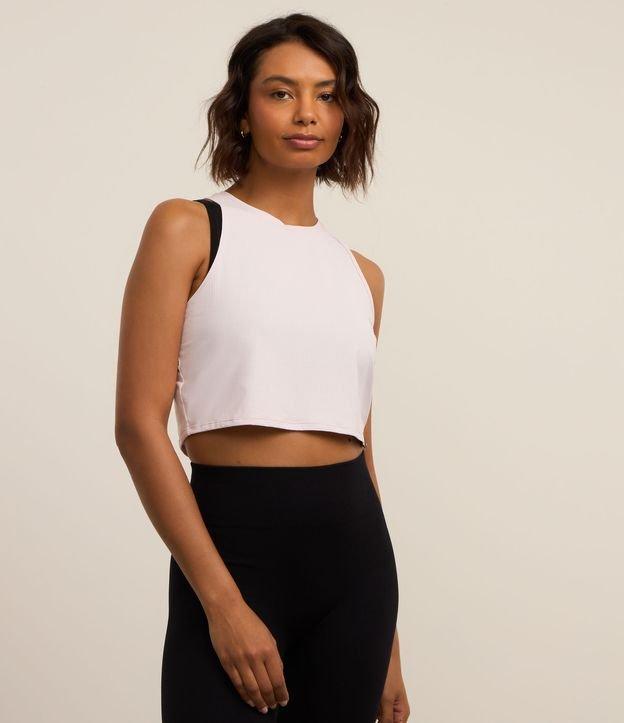 Regata Box Esportiva em Microfibra Texturizada com Recorte nas Costas - 2