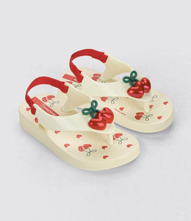 Chinelo Infantil com Patch Cerejinhas - Tam 19 ao 25 - 1