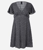 Vestido Curto em Viscose Maquinetado Floral Liberty - 1