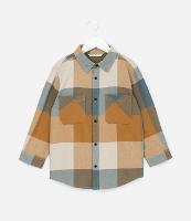 Camisa Infantil em Flanela com Estampa Xadrez - Tam 5 a 14 Anos - 1