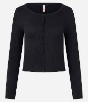 Blusa em Ribana com Textura e Botõezinhos - 1