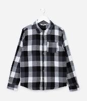 Camisa Infantil em Flanela com Estampa Xadrez - Tam - 5 a 14 Anos - 1
