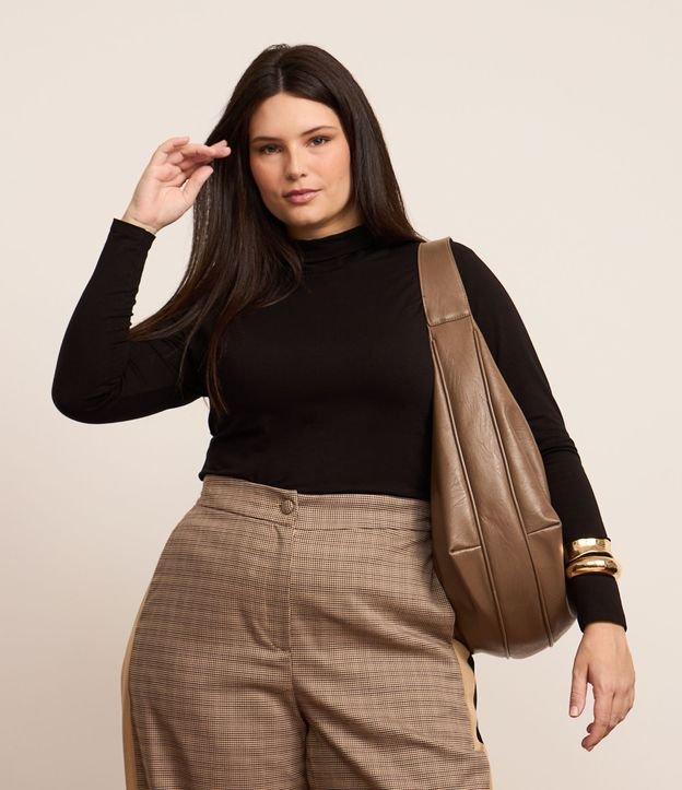 Blusa Gola Alta em Viscolycra Curve & Plus Size - 2