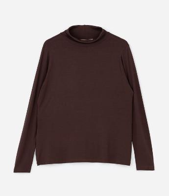 Blusa Gola Alta em Viscolycra Curve & Plus Size
