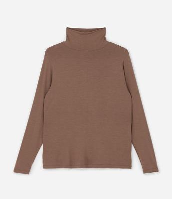 Blusa Gola Alta em Viscolycra Curve & Plus Size