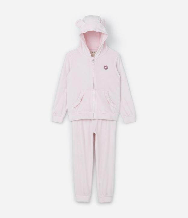 Conjunto Infantil em Plush com Bordado - Tam 1 a 5 Anos - 1