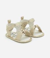 Sandália Infantil em Foil Metalizada com Lacinho - Tam 15 a 19 - 1