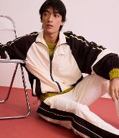 Jaqueta Esportiva em Poliamida com Bloco de Cores - 1