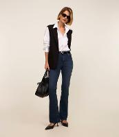 Calça Bootcut Jeans com Elastano e Bolso Relógio - 1